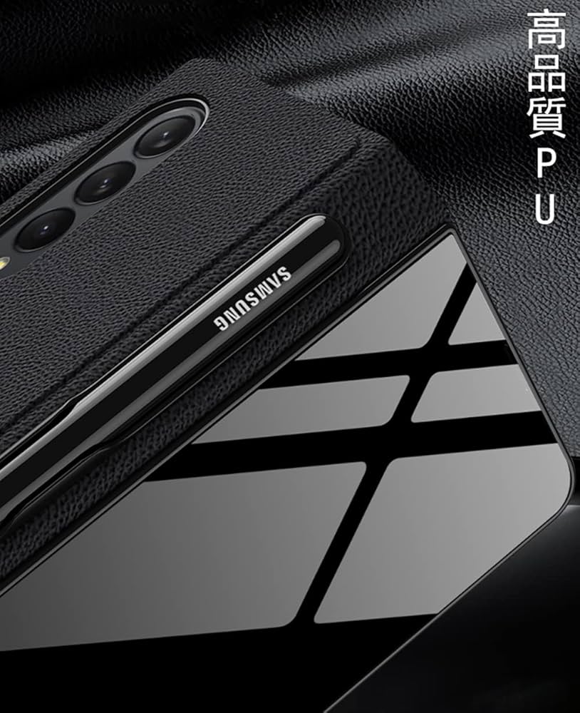 Amazon | galaxy Z Fold3 ケース 純正 Sペン收纳 （前面 ガラス